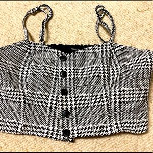 Forever 21 Plaid Crop Top